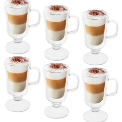 TADAR SUBLIME IRISH Komplet 6 szklanek termicznych do kawy 200 ml / podwójna ścianka