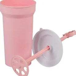 TADAR | SUNPLAST PASTEL JOGURTOWNICA RĘCZNA / KUBEK DO ROBIENIA DOMOWEGO JOGURTU 400 ML RÓŻOWY