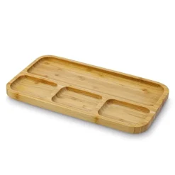 TADAR Talerz półmisek deska 33x19,5 cm na przekąski do serwowania / drewno bambusowe