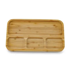 TADAR Talerz półmisek deska 33x19,5 cm na przekąski do serwowania / drewno bambusowe