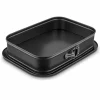 TADAR Tortownica 35 x 24 x 8,5 cm z szeroką podstawą / prostokątna / stal węglowa / non-stick