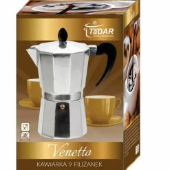 TADAR VENETTO Kawiarka do espresso 450 ml / 9 filiżanek / aluminium