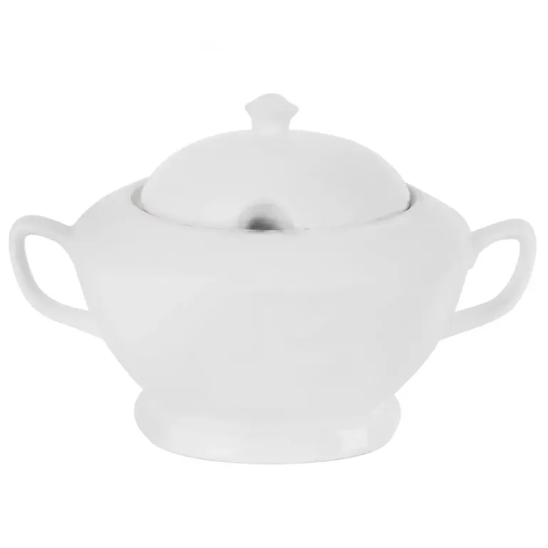Tadar Waza porcelanowa do zupy 2,5 l / biała