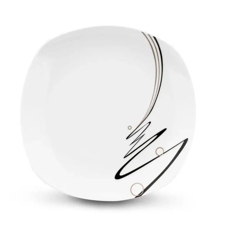 TADAR WSTĘGA Serwis obiadowy 18 elementów dla 6 osób / porcelana