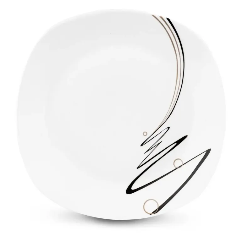 TADAR WSTĘGA Serwis obiadowy 18 elementów dla 6 osób / porcelana
