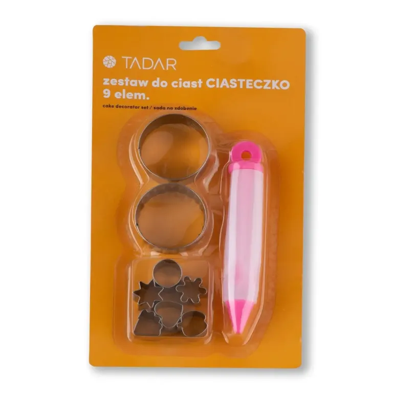 TADAR ZESTAW CUKIERNICZY CIASTECZKO 9ELEM.