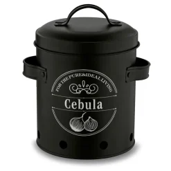 TADAR Zestaw trzech kuchennych pojemników do przechowywania / ziemniaki, cebula, czosnek