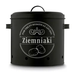 TADAR Zestaw trzech kuchennych pojemników do przechowywania / ziemniaki, cebula, czosnek
