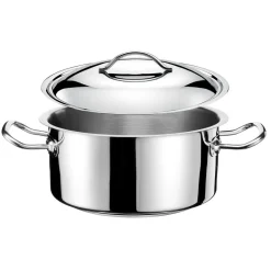 TOM-GAST EXCLUSIVE Garnek niski 16 cm z pokrywką / stal nierdzewna 18/10