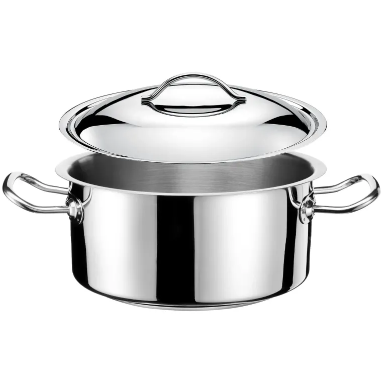 TOM-GAST EXCLUSIVE Garnek niski 16 cm z pokrywką / stal nierdzewna 18/10