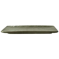 VERLO ALGA Półmis, talerz płaski prostokątny 25x13 cm, ciemnozielony