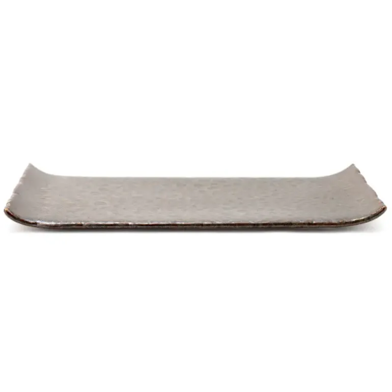 VERLO ALGA Półmis talerz prostokątny 34x15 cm, ceomnozielony