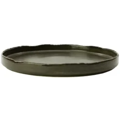 VERLO ALGA Talerz płaski obiadowy 25 cm, ciemnozielony