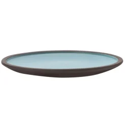VERLO CHOCO Talerz płaski deserowy 20 cm, brązowo-niebieski