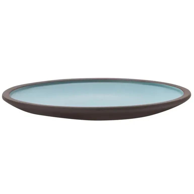 VERLO CHOCO Talerz płaski deserowy 20 cm, brązowo-niebieski