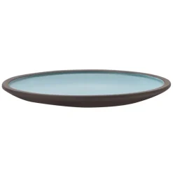VERLO CHOCO Talerz płaski obiadowy 26 cm, brązowo-niebieski