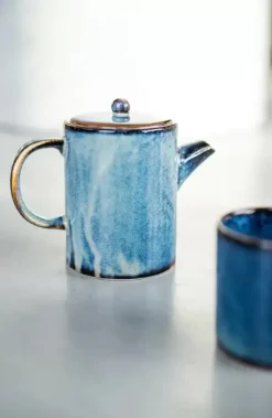 VERLO DEEP BLUE Dzbanek do kawy / herbaty 650 ml / porcelana
