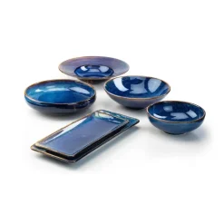 VERLO DEEP BLUE Półmis / półmisek 30,5 x 14 cm / porcelana