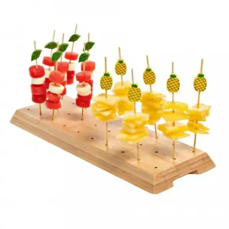 VERLO Ekspozytor na przystawki FingerFood 30 cm / drewno bambusowe