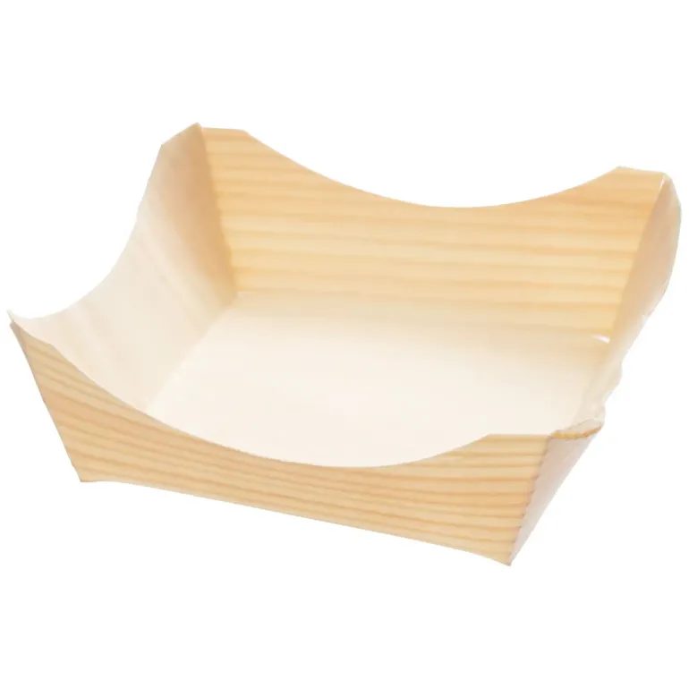 VERLO FingerFood Naczynie bambusowe do serwowania 8 x 8 cm / 50 szt.
