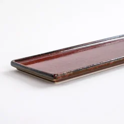 VERLO FLAME Półmis 34x11 cm prostokątny, ceglasty