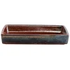 VERLO FLAME Talerz głęboki 22,5x17,5 cm prostokątny, ceglasty