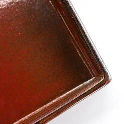 VERLO FLAME Talerz głęboki 22,5x17,5 cm prostokątny, ceglasty