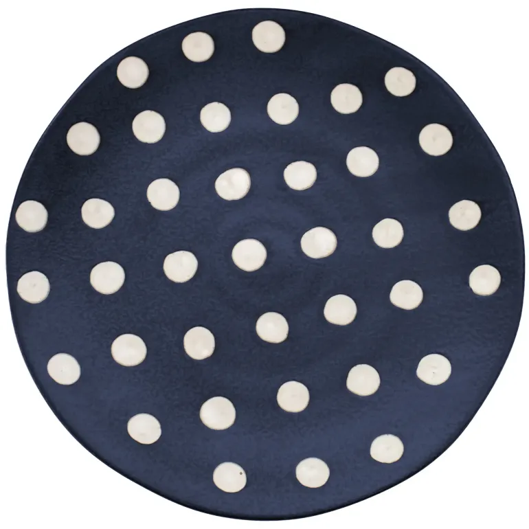VERLO GROCHY Talerz płaski 29 cm, granatowy