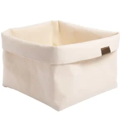 VERLO Koszyk / torba na pieczywo 19,5 x 19,5 cm / ecru
