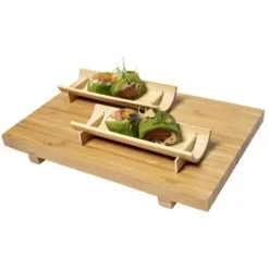 VERLO Naczynie łódeczka FingerFood 15 cm / 6 szt. / drewno bambusowe