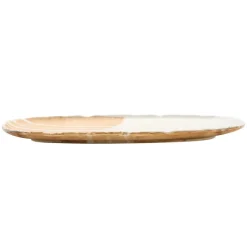 VERLO SAMTO Talerz owalny / półmis 35 x 15 cm / kremowy