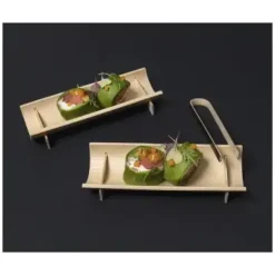 VERLO Szczypce FingerFood 12 cm / 12 szt. / drewno bambusowe