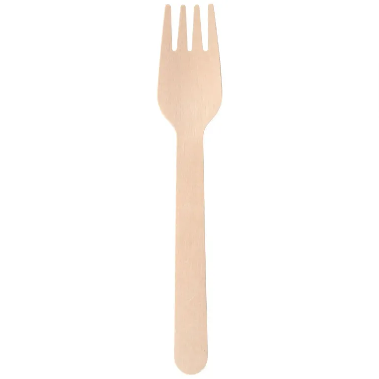 VERLO Widelec drewniany 16 cm / 100 szt.