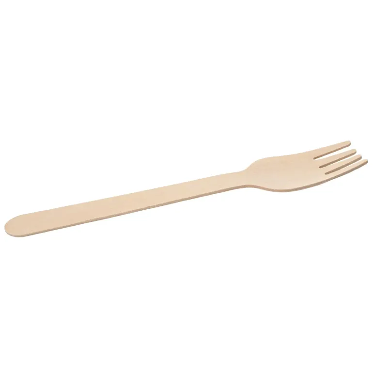 VERLO Widelec drewniany 16 cm / 100 szt.