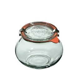 WECK DECO Komplet 6 słoików na przetwory z pokrywką, uszczelką i 2 zapinkami 560 ml