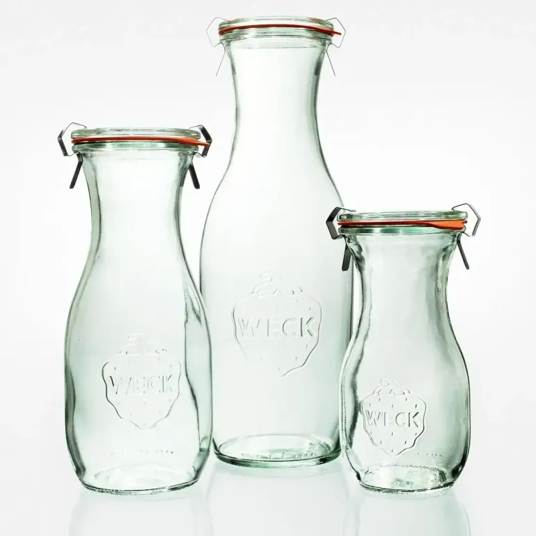 WECK Komplet 6 butelek z pokrywką 530 ml