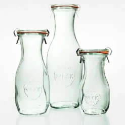 WECK Komplet 6 butelek z uszczelką i 2 zapinkami 530 ml