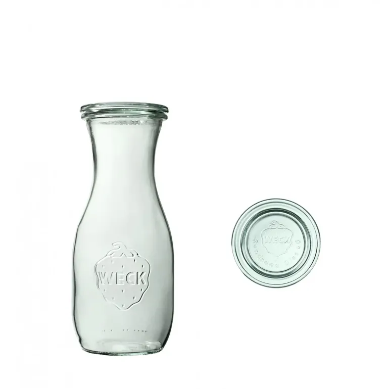 WECK Komplet 6 butelek z uszczelką i 2 zapinkami 530 ml