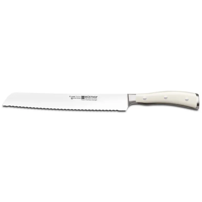 WÜSTHOF CLASSIC IKON CREME Nóż do chleba 23 cm / stal kuta