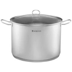 WYPRZEDAŻ! AMBITION ACERO Garnek wysoki z pokrywką 40 cm / 35 l / stal nierdzewna