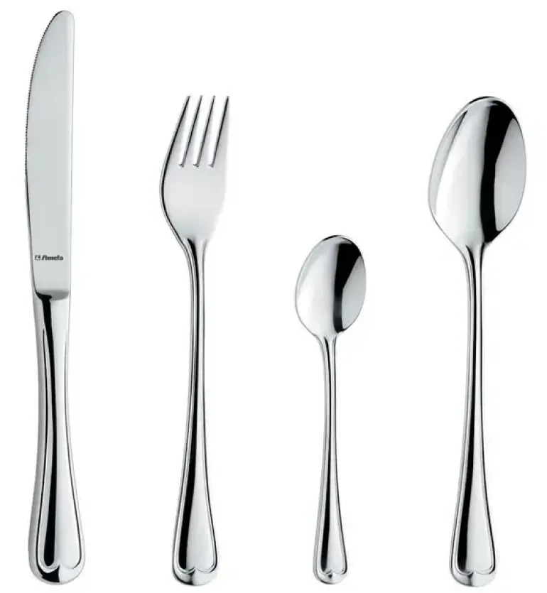 WYPRZEDAŻ! AMEFA ELEGANCE Sztućce UE Komplet 24 el w pudełku brązowym / 6 os / połysk