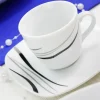WYPRZEDAŻ! ARZBERG COSMOS Komplet 3 spodków do espresso / porcelana