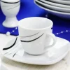 WYPRZEDAŻ! ARZBERG COSMOS Spodek do filiżanki / porcelana