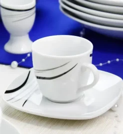 WYPRZEDAŻ! ARZBERG COSMOS Spodek do filiżanki / porcelana