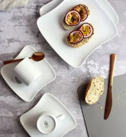WYPRZEDAŻ! ARZBERG SANDY 'Made in Germany' Serwis kawowy 18 el / 6 os / porcelana