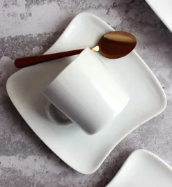 WYPRZEDAŻ! ARZBERG SANDY 'Made in Germany' Serwis kawowy 18 el / 6 os / porcelana