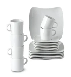 WYPRZEDAŻ! ARZBERG SANDY 'Made in Germany' Serwis kawowy 18 el / 6 os / porcelana