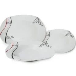 WYPRZEDAŻ! BELLA FIORE AR-58 Komplet 4 talerzy dla 2 osób / porcelana
