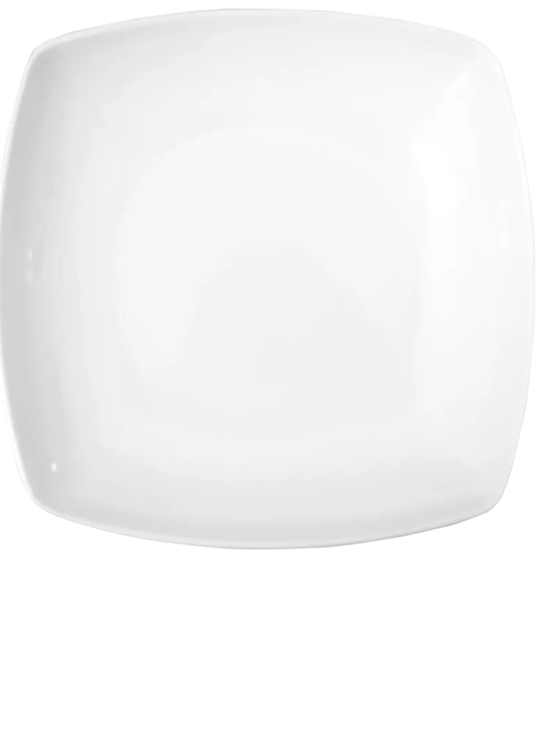 WYPRZEDAŻ! CHODZIEŻ AKCENT C000 BIAŁY Zestaw 2 talerzy obiadowych / porcelana