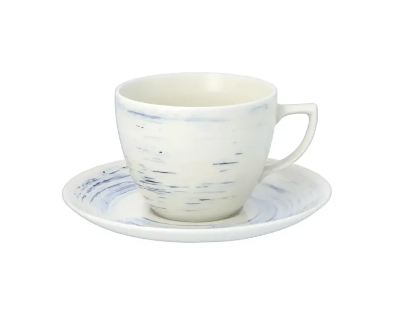 WYPRZEDAŻ! CHODZIEŻ CITY CT22 BORÓWKOWY KREM Serwis kawowy 12 el / 6 osób / porcelana